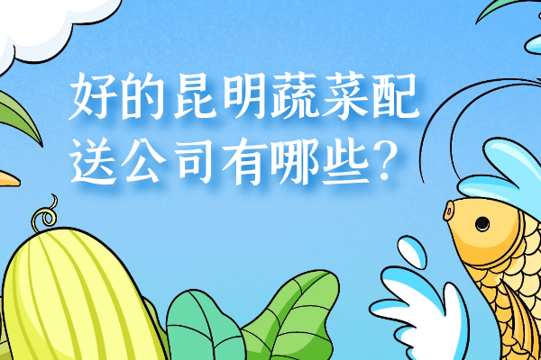 好的昆明蔬菜配送公司有哪些？